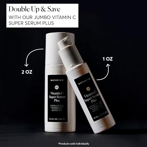 Super Serum Plus Vitamina C, Cuidado Facial Suavizante com Retinol, Ácido Hialurônico e Niacinamida – 30ml - Naturium