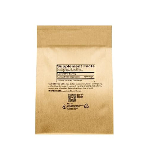 PURE ORIGINAL INGREDIENTS - Pó de Cogumelo Agaricus Blazei, 454g, Ingredientes Puros e Originais, Sem Aditivos ou Preenchedores
