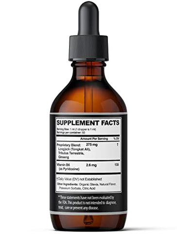 Ultra6 Nutrition - Testosterone Booster para Homens – Suplementos de Saúde para Homens e Mulheres – Suplemento com Tongkat Ali Tribulus Terrestris para Aumento Masculino – Suporta Recuperação Muscular – Marca em Destaque