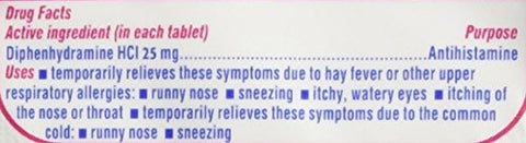 25/2s Display Box – 25 Embalagens de 2 Comprimidos, para Febre – Marca Benadryl - Benadryl