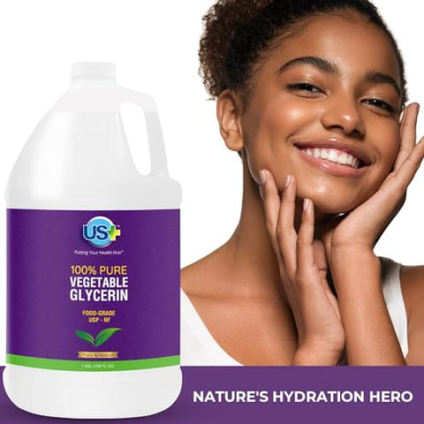 US+ - Glicerina Vegetal Pura 100%% – Farmacêutica | 100ml