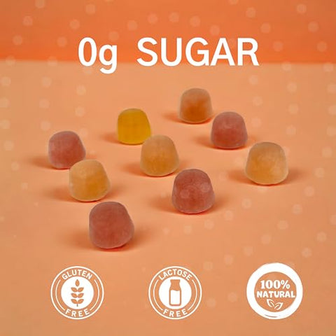 Gummies de Fibra – Sabor Multi Frutas Sem Açúcar – 6g Blend de Fibras Prebióticas à Base de Plantas – 120 Unidades - Consult Health