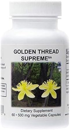 Nutrition Golden Thread: 60 Cápsulas Vegetarianas de Coptis Chinensis Puro - Supreme