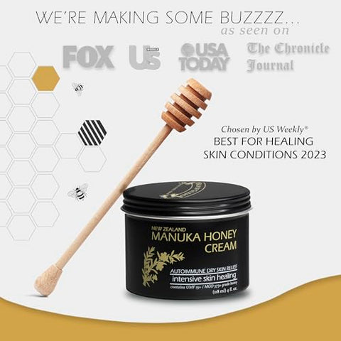 BALM OF GILEAD - Creme de Mel de Manuka para Eczema – Hidratante para Pele Sensível, Psoríase, Dermatite – Pomada de Mel de Manuka, Sebo Alimentado a Grama