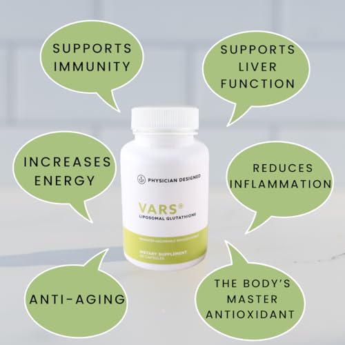 PD VARS - VARS Liposomal Glutationa – Cápsulas Antioxidantes Líquidas – Suplemento Alimentar para Energia, Imunidade e Anti-Envelhecimento