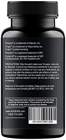 Full Potency Prostate – Suporte para a Próstata, Saúde Masculina, Potência Clínica, Saw Palmetto, Aumento do Fluxo e Frequência Urinária, e Suporte à Próstata - Nugenix