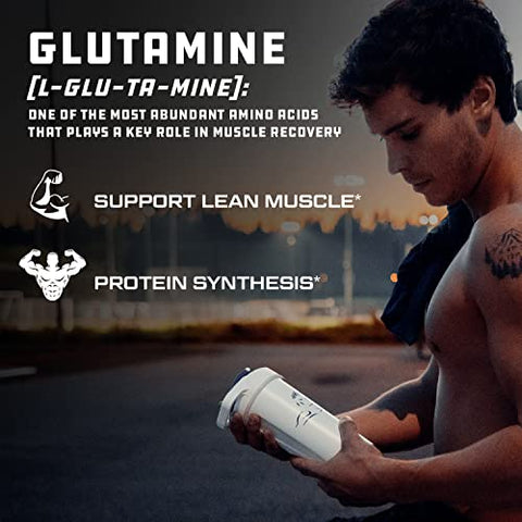 Cutler Nutrition - Cutler Essentials L-Glutamina Pura 100% para Recuperação Acelerada, Suporte à Massa Muscular Magra e Síntese Proteica Melhorada | Sem Sabor, 60 Porções