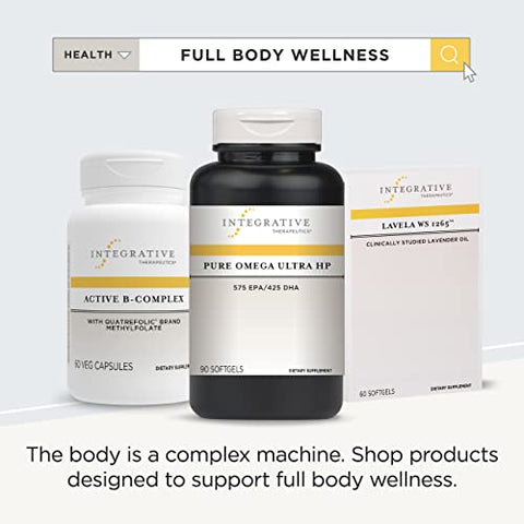 Pure Omega Ultra HP 1392 mg – Suplemento de Ácido Graxo Ômega-3 de Óleo de Peixe – EPA e DHA – Livre de Glúten – Fonte Sustentável – 90 Softgels - Integrative Therapeutics