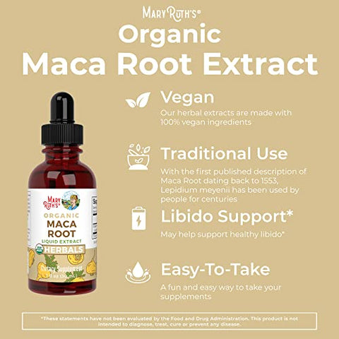 MaryRuth Organics - Maca Orgânica Mary Ruth’s, 1 FZ – Raiz Poderosa para Energia e Vitalidade