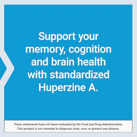 Huperzine A – Extrato de Musgo Chinês para Saúde da Memória e Cognição – 60 Cápsulas - Life Extension