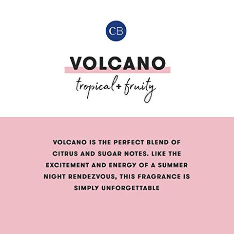 Volcano – Sabonete Líquido Hidratante para as Mãos, Grande – Frasco de Bomba Recarregável em Vidro – Fórmula Vegana – Sem Glúten, Parabenos ou - Capri Blue