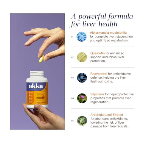 Premium Detox Limpeza do Fígado – Fórmula Avançada para Desintoxicação – 100% Natural – 60 Cápsulas - AKKA