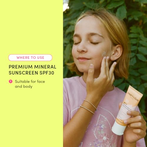 Premium Protetor Solar Mineral SPF30: Protetor Solar Mineral Seguro para Bebês e Toda a Família – Protetor Solar Infantil Não-Nano para UVA o Ano Todo - Evereden