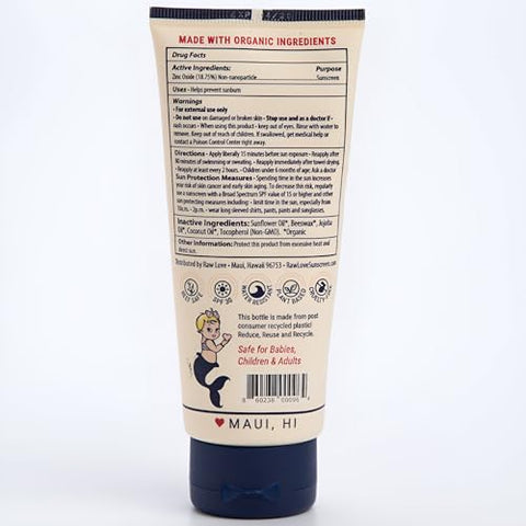Raw Love Sunscreen - Protetor Solar Mineral Raw Love para o Rosto – FPS, Hidratante, Natural  Raw Love