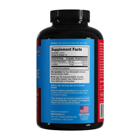 ProLab - Prolab Beta Alanine Extreme – 240 Cápsulas – Embalagem com 240 – Alta Potência – Marca Prolab