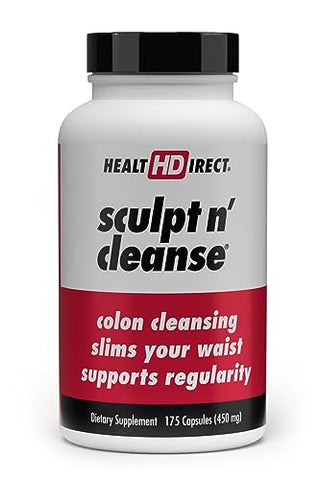 HEALTH DIRECT - Sculpt n’ Cleanse – Limpeza Herbal do Cólon para Saúde Digestiva |