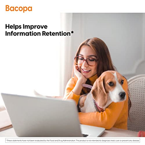 Doctor's BEST - Doctor’s Best Bacopa com Synapsa: Melhora a Memória, Antioxidante, Não-OGM, Vegano, Sem Glúten