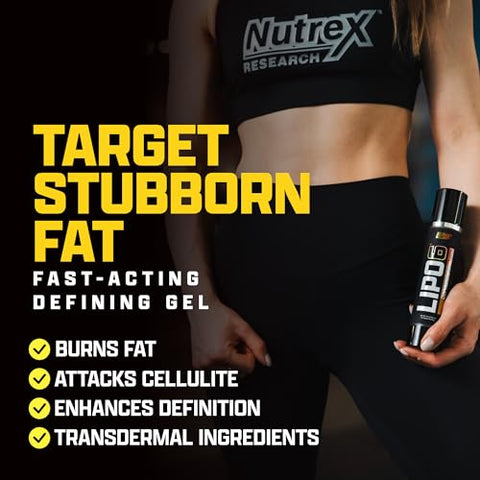 Nutrex Research - Lipo 6 Defining Gel – Creme de Ação Rápida para Homens | Marca Lipo 6