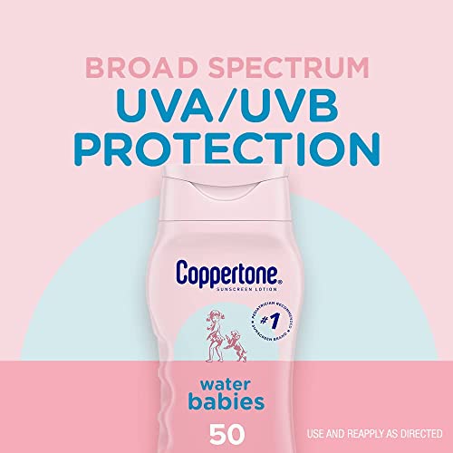 Loção Protetora Solar Water Babies, FPS 50, 240 ml (Pack com 2 unidades) - Coppertone