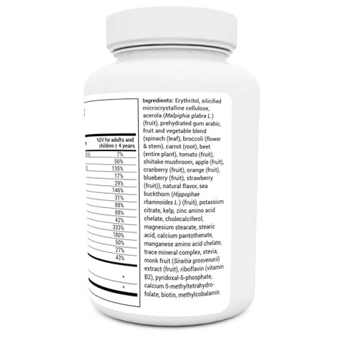Dr. Berg Nutritionals - Dr. Berg Kids Chewable Multivitaminas – 20 Nutrientes Essenciais – Sem Açúcar – Vitamina Diária para Crianças