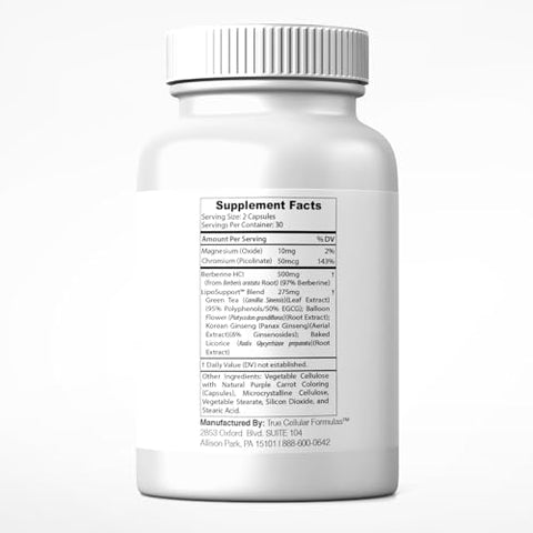 True Cellular Formulas - BerberBurn: Suplemento de Berberina e Magnésio – Potencialize sua saúde com BerberBurn!