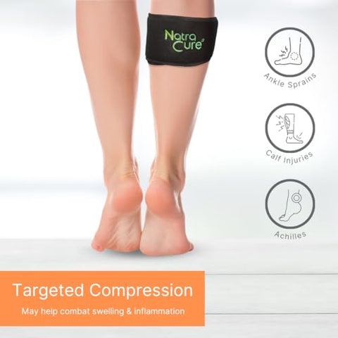 Cold Therapy Wrap (Regular) com Alça de 14″ – Kit com 2 – Compressa de Gelo em Gel Reutilizável Pequena para Lesões e Alívio da Dor, Mão, Arco do Pé, Punho, Cotovelo, Artrite - NatraCure