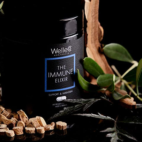 Elixir Imunológico com Vitamina C, Zinco, Sabugueiro, Astrágalo e Vitaminas B – Reforço Imunológico - WelleCo