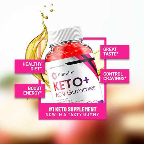 Indelo - (2 Pacotes) Gomas Premier Keto ACV – Fórmula Avançada Premiere Keto Plus ACV Gummies Vinagre de Maçã Premier – Suplemento Alimentar para Homens e Mulheres (120 Gomas)