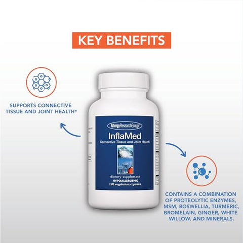 InflaMed: Suplemento para Saúde das Articulações – Suporte para Homens – 60 cápsulas – 500mg - Allergy Research Group