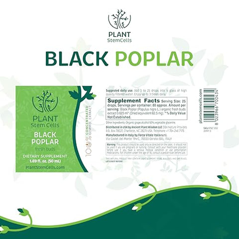 PSC Plant Stem Cells - Células-tronco vegetais Gemoterapia Embriônica de Choupo Negro | Digestivo – 30ml