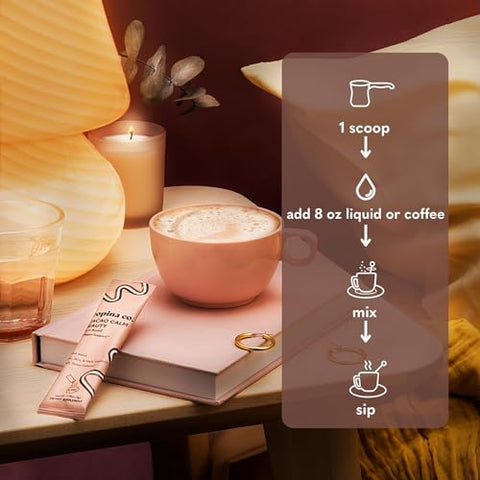 Copina Co. - Cacao Beauty Vegan Collagen Booster Drink Blend: Suporte de Colágeno Vegano à Base de Plantas | Smoothie Cremoso de Sabor Cacau | 1 Pacote – 25 Porções por Pacote