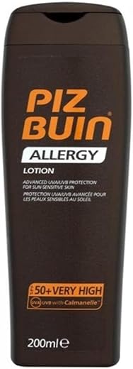 Piz Buin - PIZ BUIN Loção para Pele Sensível ao Sol SPF50 – 200ml / 6.8 oz. – Proteção Solar
