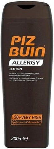 Piz Buin - PIZ BUIN Loção para Pele Sensível ao Sol SPF50 – 200ml / 6.8 oz. – Proteção Solar