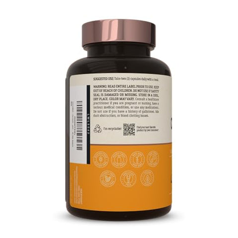 CurcuWell – Mistura de Curcumina e Boswellia | Suporte Máximo para Articulações, Corpo e Cognição – Fornecimento de 60 Dias (2-Pack) - Live Conscious