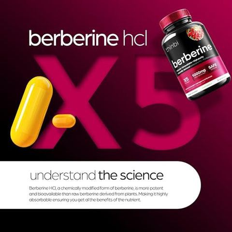 Artnaturals - Berberine 1000mg: Cápsulas Potentes para Gerenciamento de Peso com Melão Amargo e Folha de Banaba – HCl do Extrato de Berberis – 30 Porções