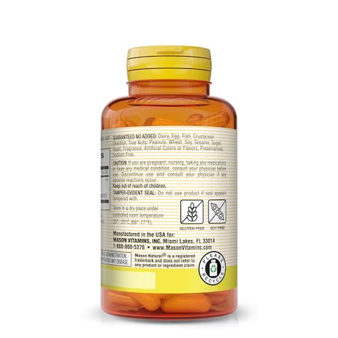 Ginkgo Biloba – Melhore a Alerta Mental, Suporte para Função Cerebral Ótima, Suplemento Herbal, 60 Cápsulas (Pacote com 3) - MASON NATURAL
