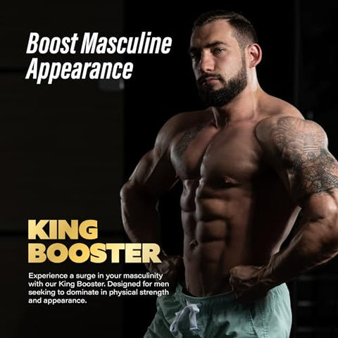 WARRIOR PROTOCOL - King Booster – Pílulas de Vitalidade Masculina para Crescimento Muscular Magro, Aumento de Resistência e Suporte à Recuperação | com Turkesterone, Tongkat Ali e Fadogia Agrestis