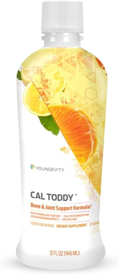 Cal Toddy™ – Cálcio (Citrato, Fosfato) Magnésio 1.200mg/600mg – com Vitaminas D-3, Zinco, Cobre, Potássio, Boro e 70 Cofatores Minerais Traços – Suporta a Saúde Óssea - Youngevity