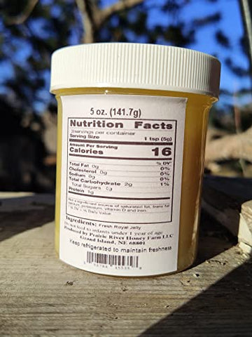 Prairie River Honey Farm - Pote de 142g de Geléia Real Pura – Marca Pure Royal Jelly