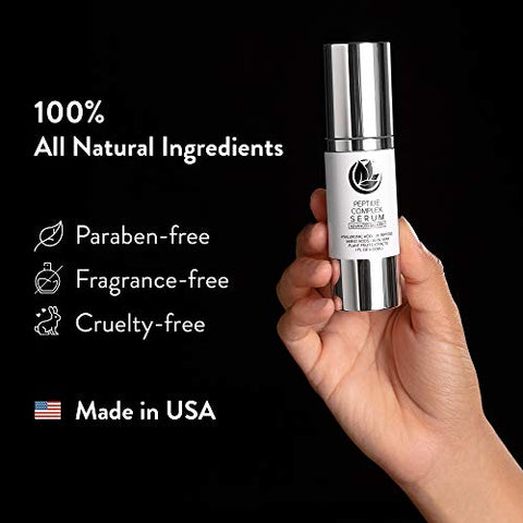 Soro Complexo de Peptídeos Microderm GLO – Melhor para Tonificação da Pele, Firmeza Facial, 100% PURO – 30ml
