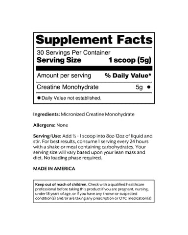 ProMix Nutrition - Promix Creatine Monohydrate em Pó, 5g de Creatina Micronizada por Porção, Estimula o Crescimento Muscular