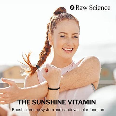 S RAW SCIENCE - Gotas de Vitamina D Líquida – Vitamina D3 10000 UI para Absorção Rápida – Auxilia na Saúde Óssea Forte