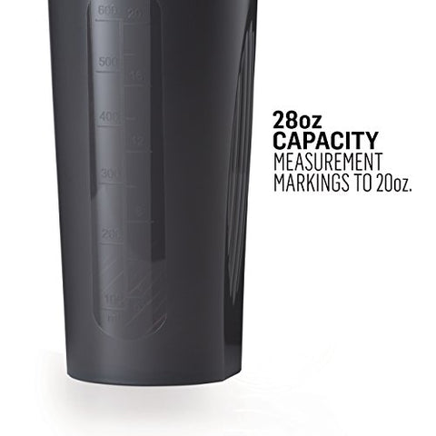 Classic Shaker Bottle 28-Ounce (2 Unidades), Cinza Pedra – Ideal para Shake de Proteína e Pré-Treino – Marca BlenderBottle - BlenderBottle