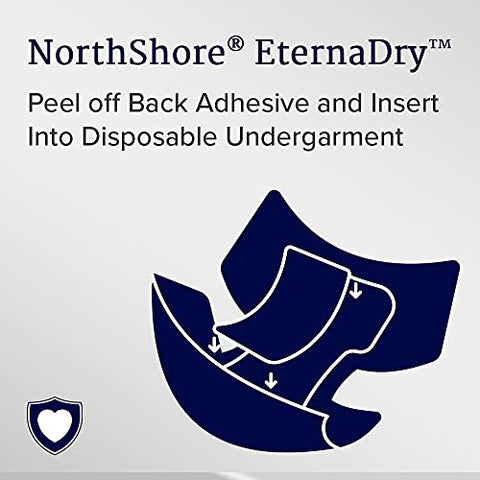 EternaDry Pads Adesivos para Homens e Mulheres, 2X-Grande, Pacote/10 – Absorção Máxima e Conforto Duradouro - NorthShore