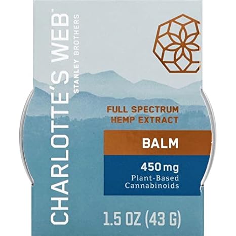 Charlottes Web - Charlotte’s Web Bálsamo Infundido CW, Lata de 1,5 Onça (42g)