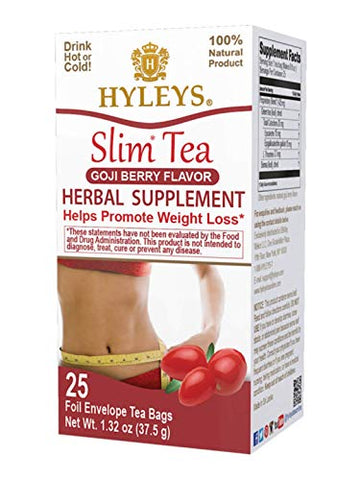 HYLEYS - Chá Emagrecedor Hyleys 14 Dias Sabor Goji Berry – Pacote de Chá para Gerenciamento de Peso (1 Unidade)