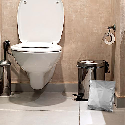 Tuciyke - Pacote de 200 sacos descartáveis para fraldas de adultos, cinza, 9,84 x 13,78 polegadas, sacos opacos para descarte de fraldas de adultos e roupas íntimas incontinência