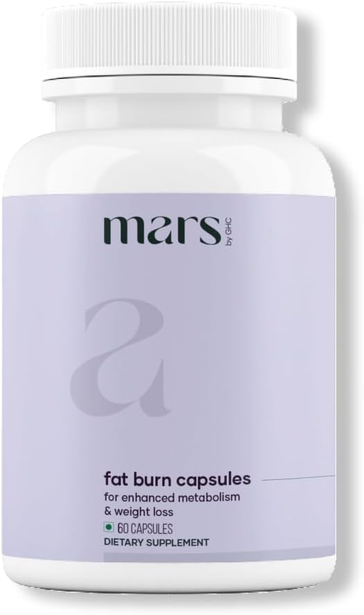 mars by GHC - Mars by GHC: Cápsulas Queimadoras de Gordura com Psyllium Husk e Moringa – Perda de Peso, Fórmula Potente (60 cápsulas)