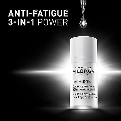 Filorga Optim-Eyes Creme para os Olhos, Tratamento 3 em 1 Revitalizante para Redução Rápida de Olheiras e Rugas – 15ml