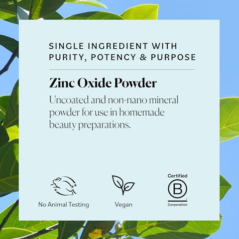 Pó de Óxido de Zinco Sky Organics para o Corpo, 100% Puro Não-Nano – 100g